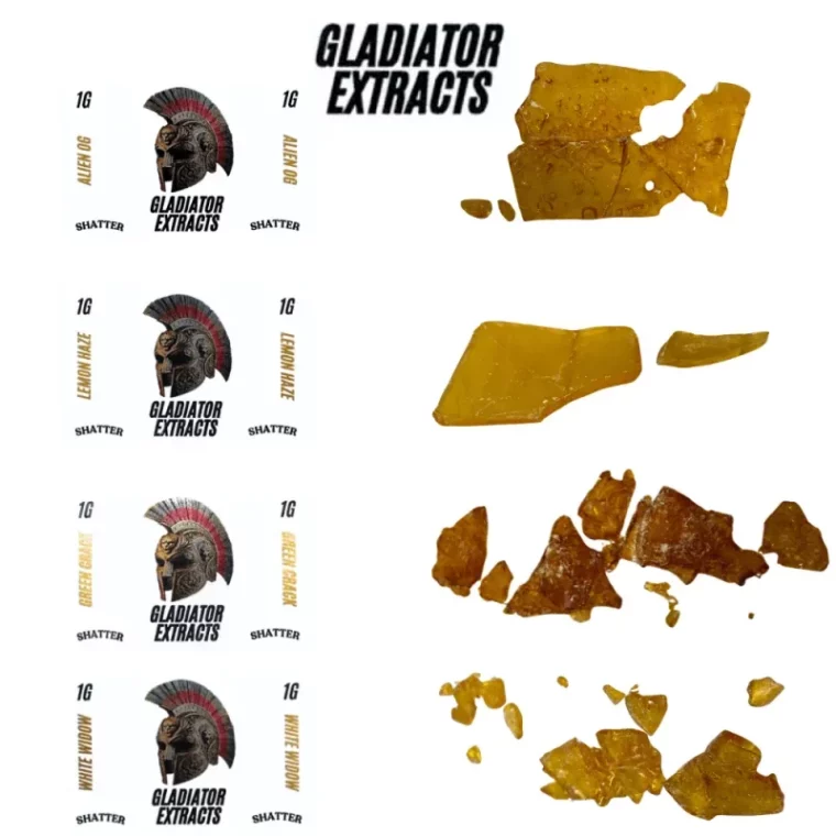 Gladiator Extracts – Shatter 1g — batch GLADIATOR-SHATTER-1G