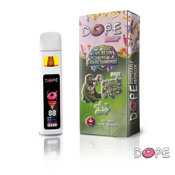 Dope 1.1g Disposable Vape Pen with PID Controller (Live Resin x Liquid Diamonds) — batch DOPE-DISPOSABLE-PID-1.1G
